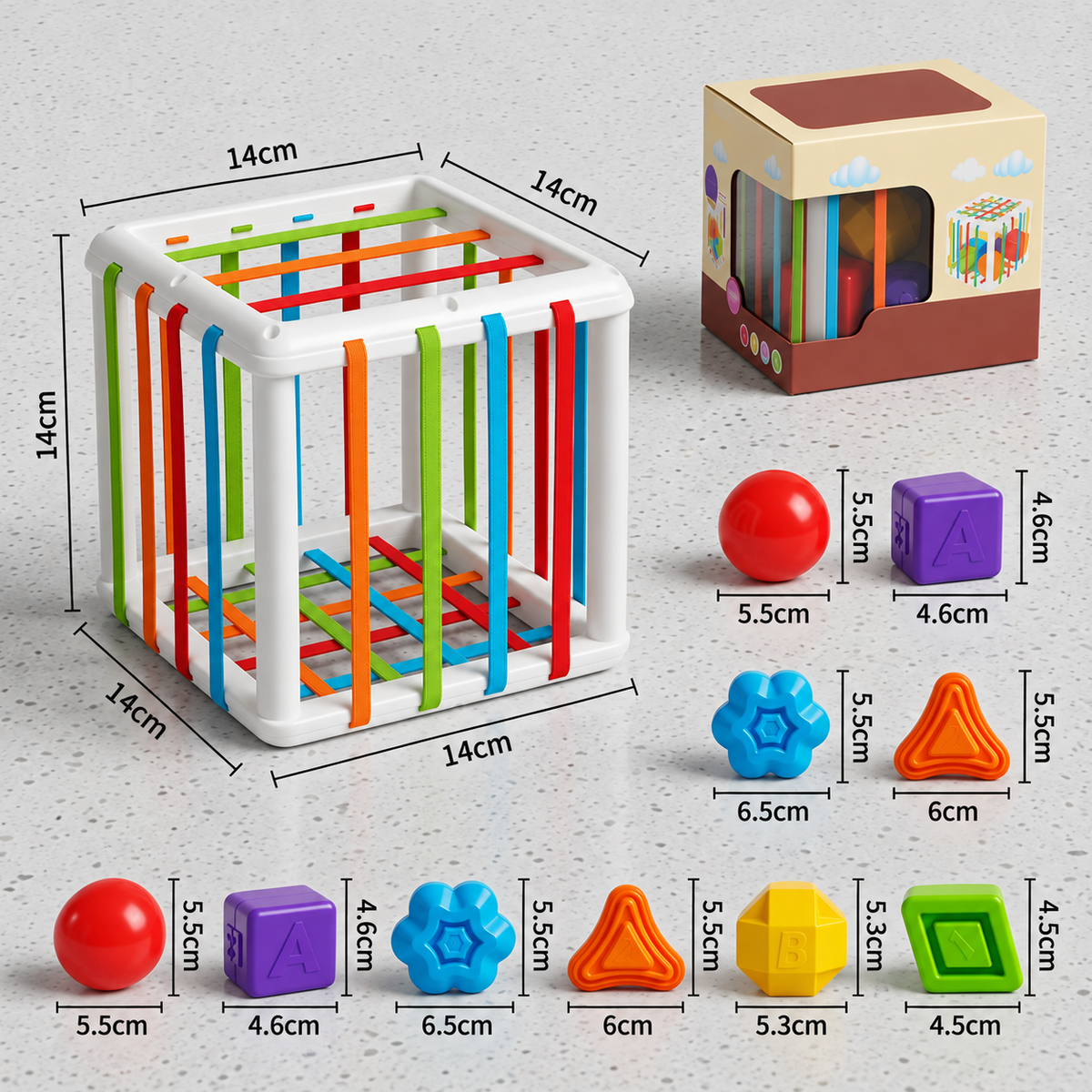 Montessori-Formenbox – Sortier- und Motorikspiel für Kinder