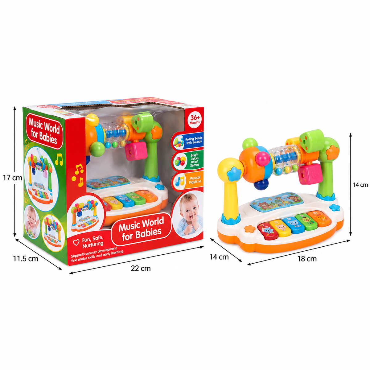 Musikalisches 5-in-1-Lernspielzeug für Babys