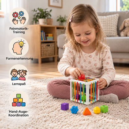 Montessori-Formenbox – Sortier- und Motorikspiel für Kinder