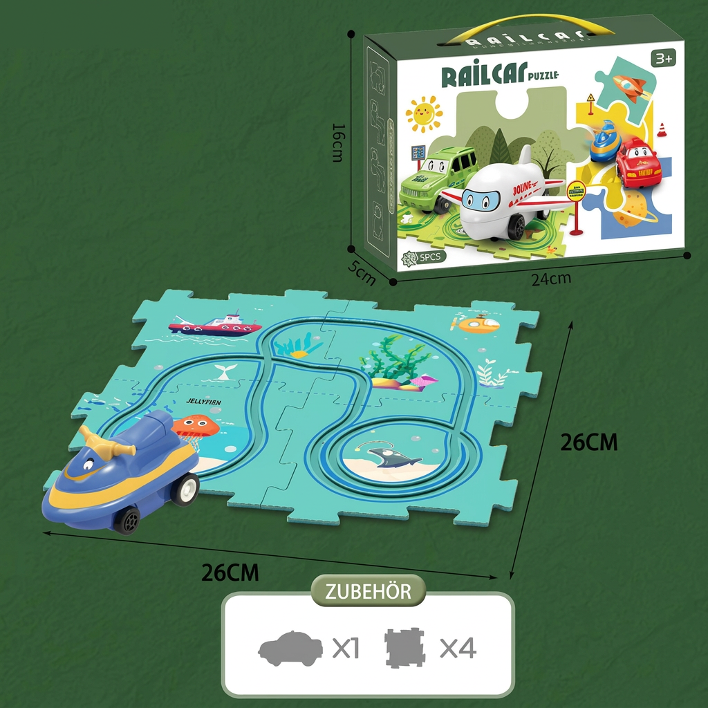PuzzleTrack – Individuell gestaltbare Autorennbahn