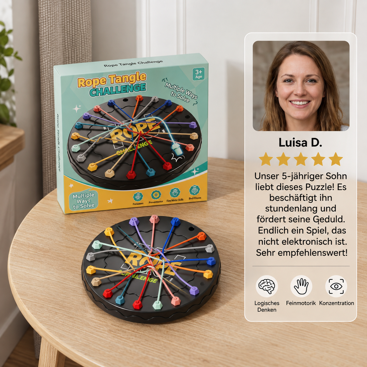 Knoten-Puzzlespiel für Kinder