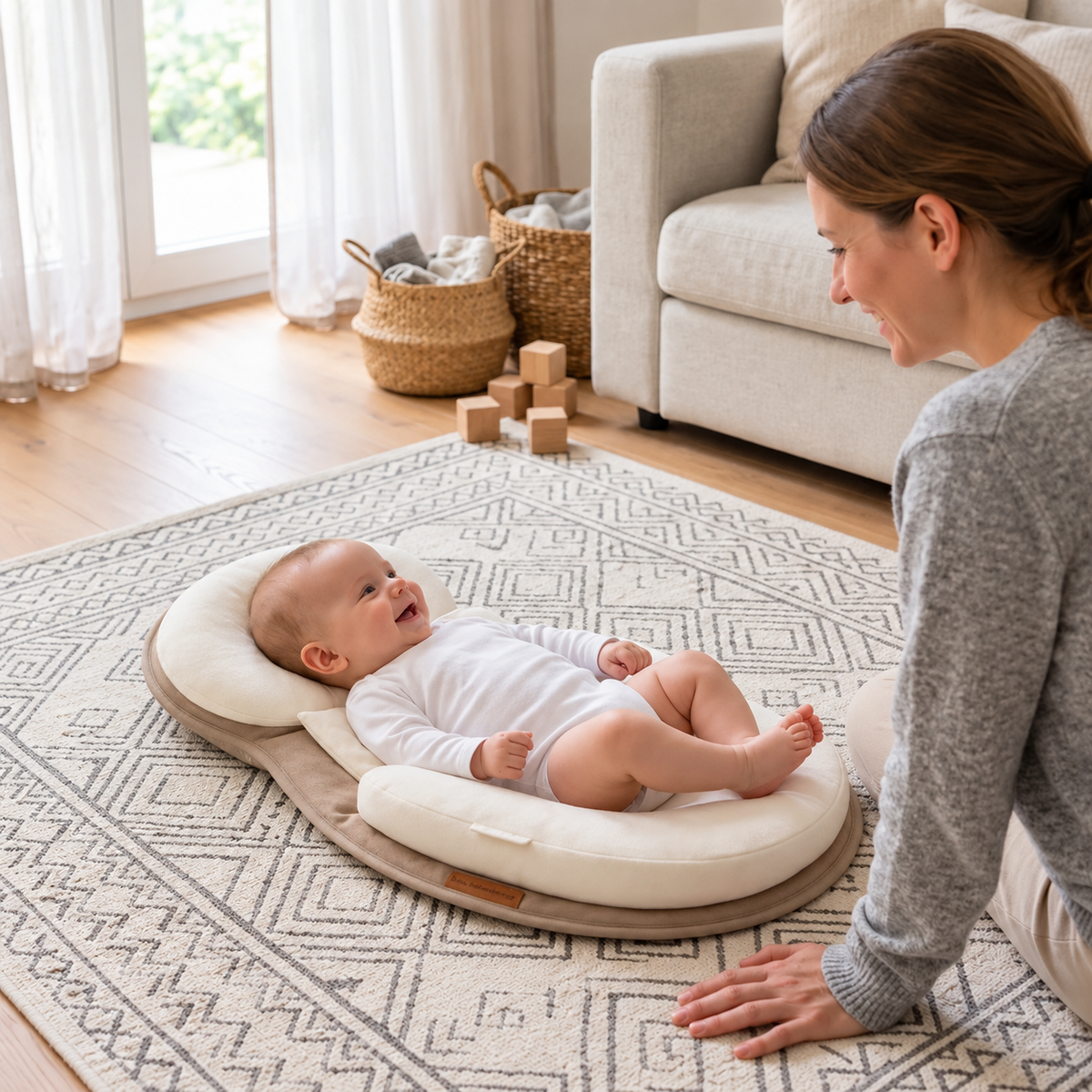 Baby-Liegeunterlage – Weiche Unterlage zum Liegen