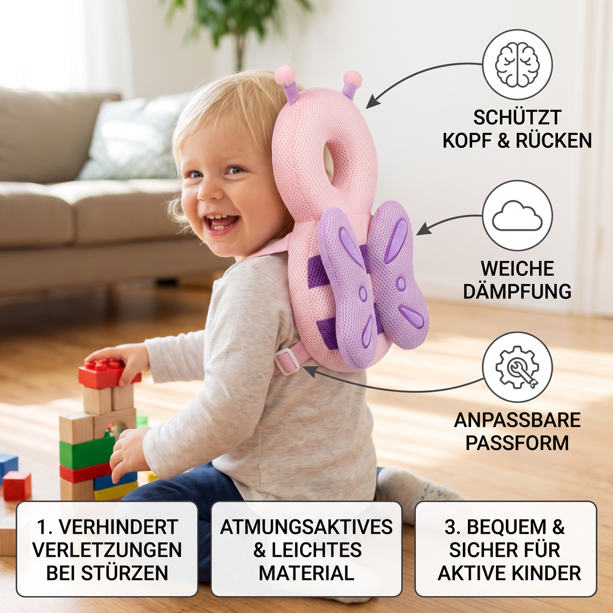 Niedlicher Baby-Kopfschutz