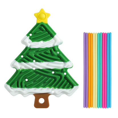 Sensorik-Spielzeug für Kinder im Weihnachtsdesign