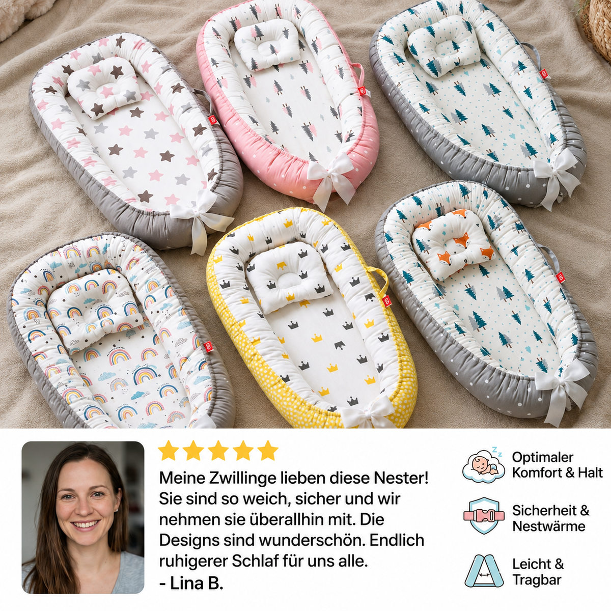 Tragbares Reisekissen für Babys
