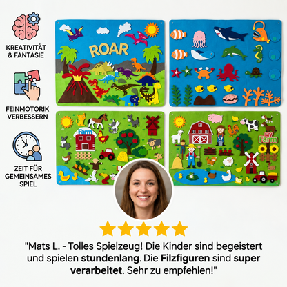 Interaktives Filz-Geschichtenbrett – Endloser Lernspaß!