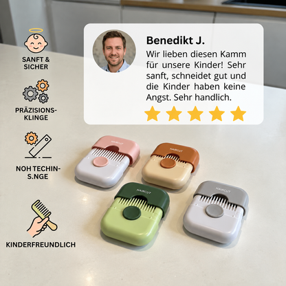 Kinderfreundlicher und sanfter Haarschneidekamm
