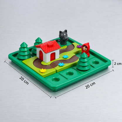 Montessori-Puzzle- und Geschicklichkeitsspiel „Rotkäppchen“