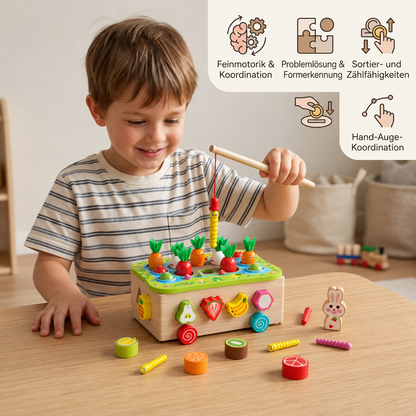Montessori-Holzspielzeug zum Lernen und Fördern