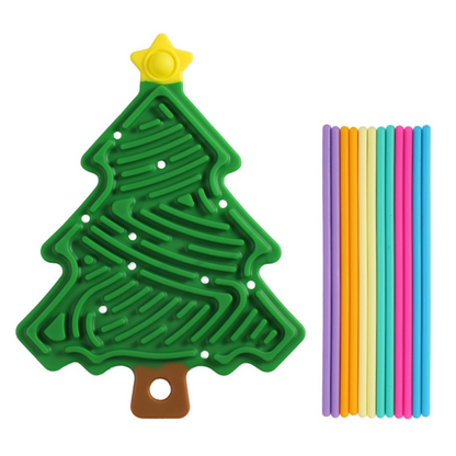 Sensorik-Spielzeug für Kinder im Weihnachtsdesign