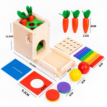 5-in-1 Montessori-Lernspielzeug-Set aus Holz
