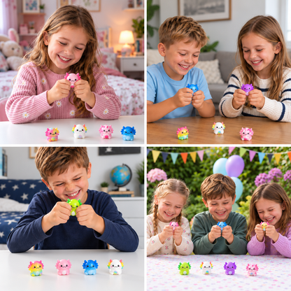 12er-Pack weiche Axolotl-Squishies – Anti-Stress-Spielzeug