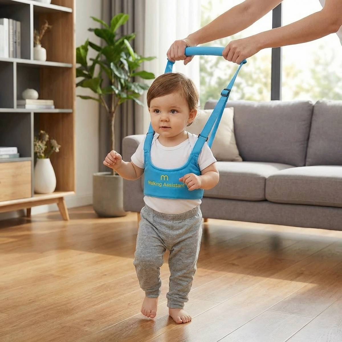 Verstellbares Lauflerngeschirr für Babys mit Sicherheitsgurt