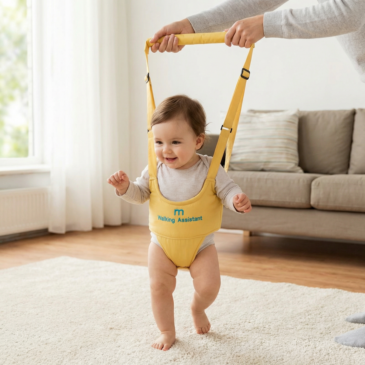 Verstellbares Lauflerngeschirr für Babys mit Sicherheitsgurt