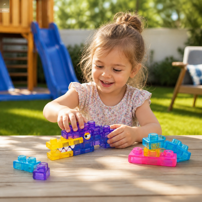 Zauberhafte Gummiblockchen, weiche Bausteine für Kinder