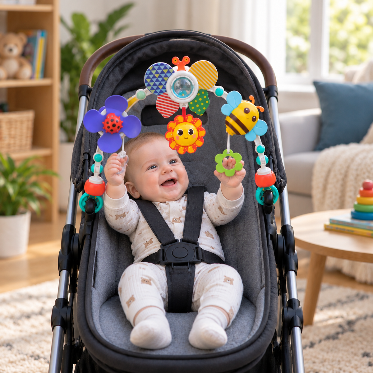 Hängespielzeug für den Kinderwagen