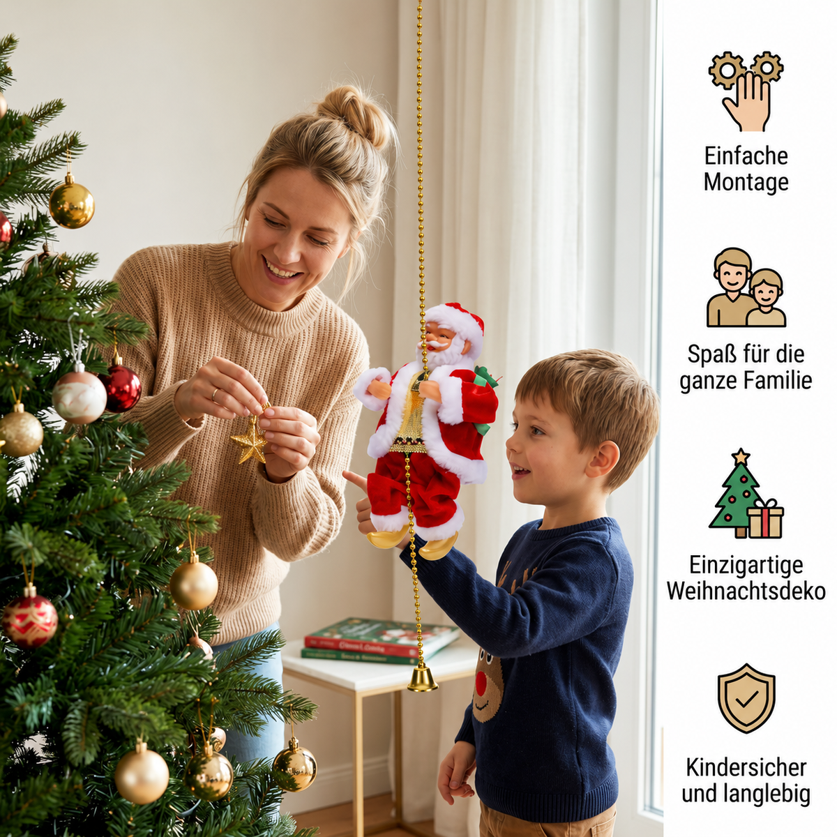 Kletternder Weihnachtsmann Spielzeug