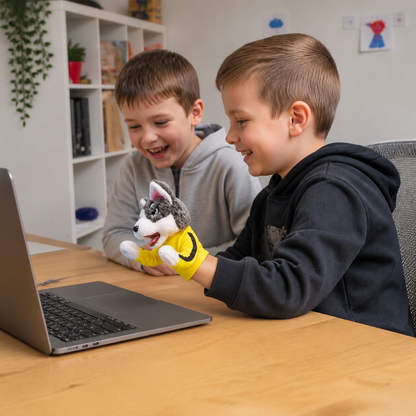 Boxender Husky – lustiges Kinderspielzeug