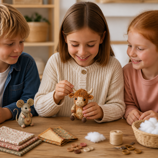 DIY Nähset für Tiere – Bastelset für handgefertigte Stoffornamente