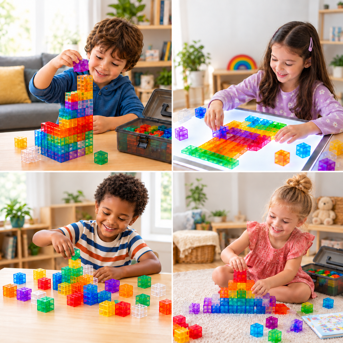 Montessori-Würfel-Bausatz für Kinder