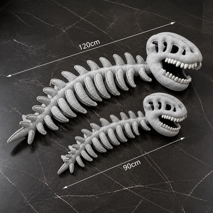 Lustiges Dinosaurier-Skelett-Plüschkostüm