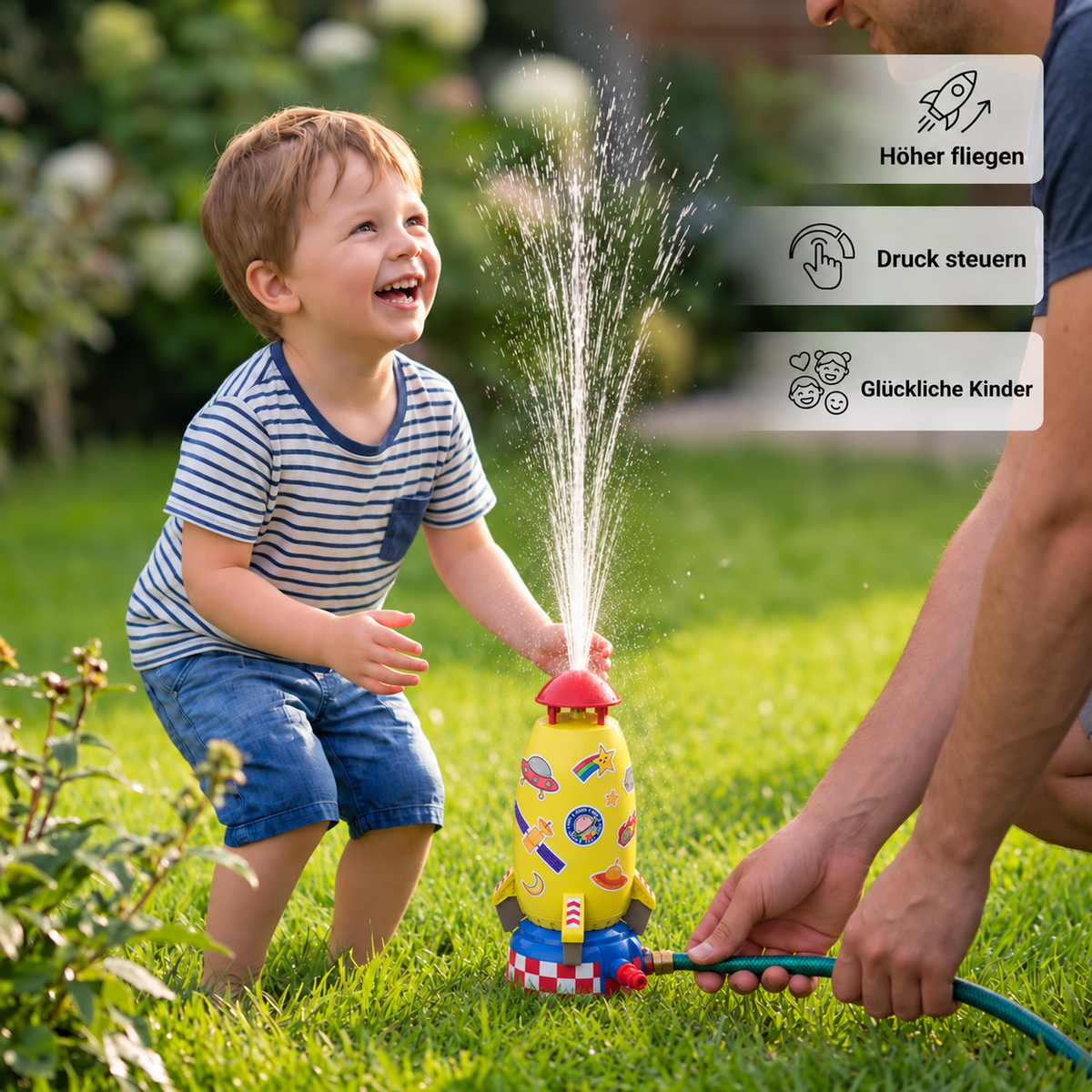 Raketen Wassersprinkler Spielzeug für Kinder