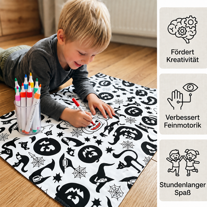 Kreative Ausmaldecke für die ganze Familie