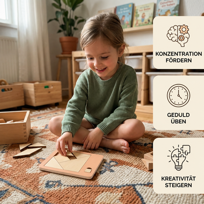 Holz-Tangram-Puzzlespiel