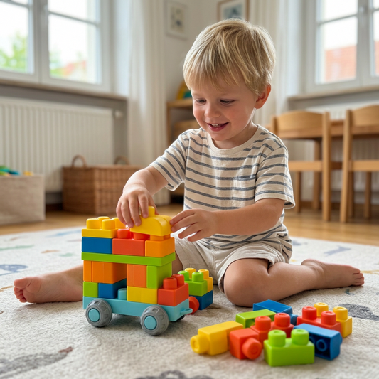 Sichere Gummibausteine für die frühkindliche Förderung