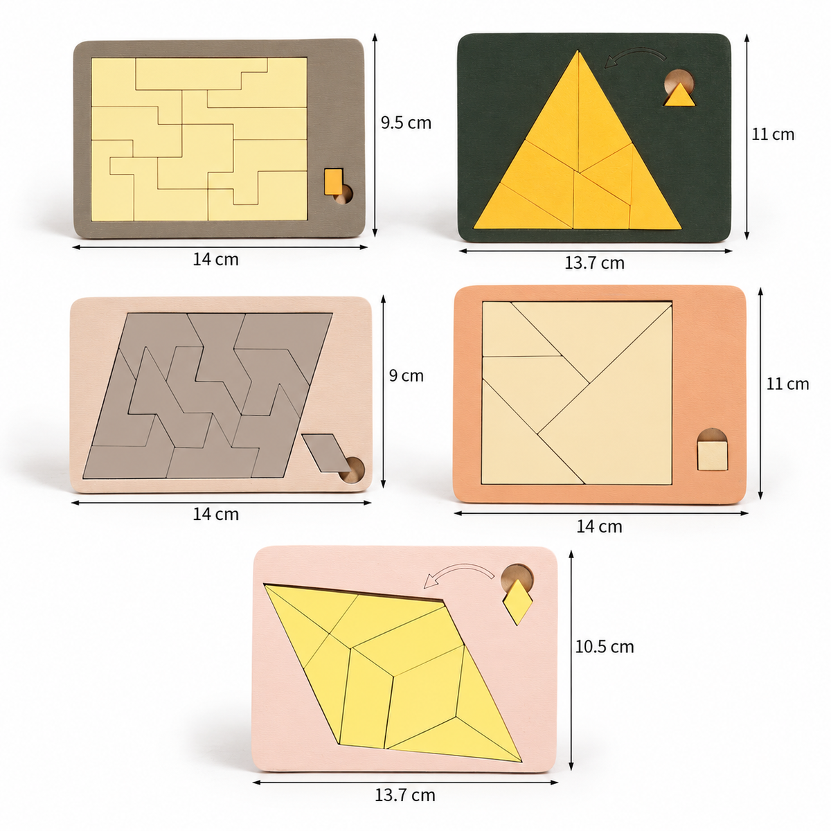Holz-Tangram-Puzzlespiel