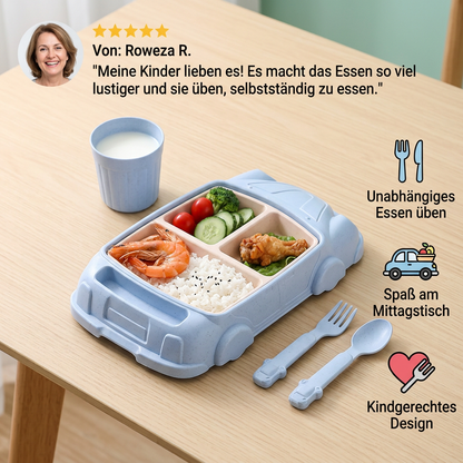 Kinder-Geschirrset im Auto-Design