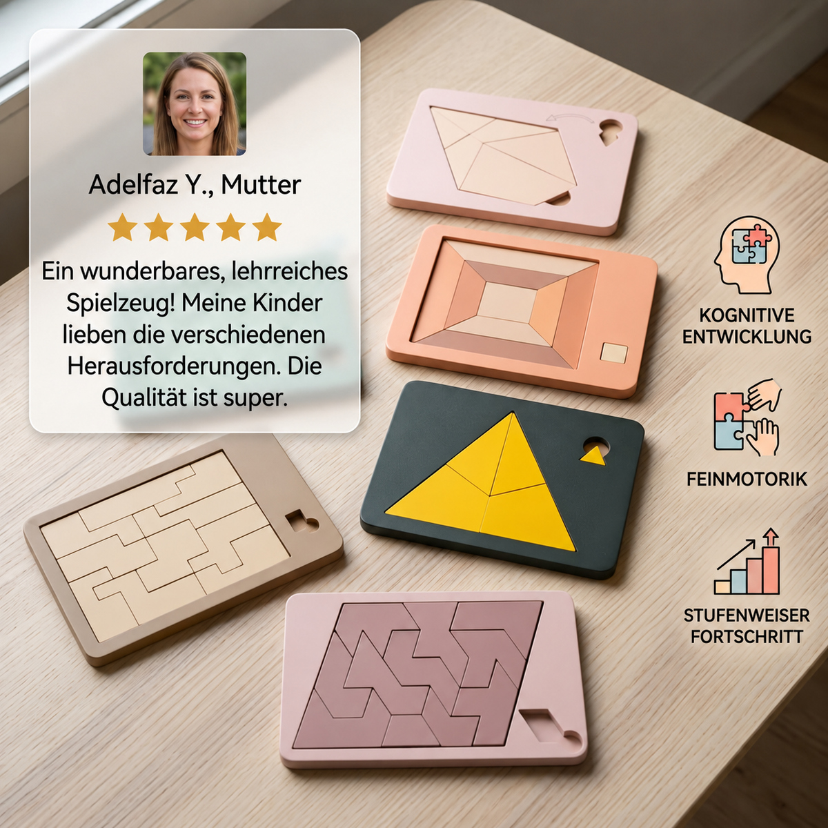 Holz-Tangram-Puzzlespiel
