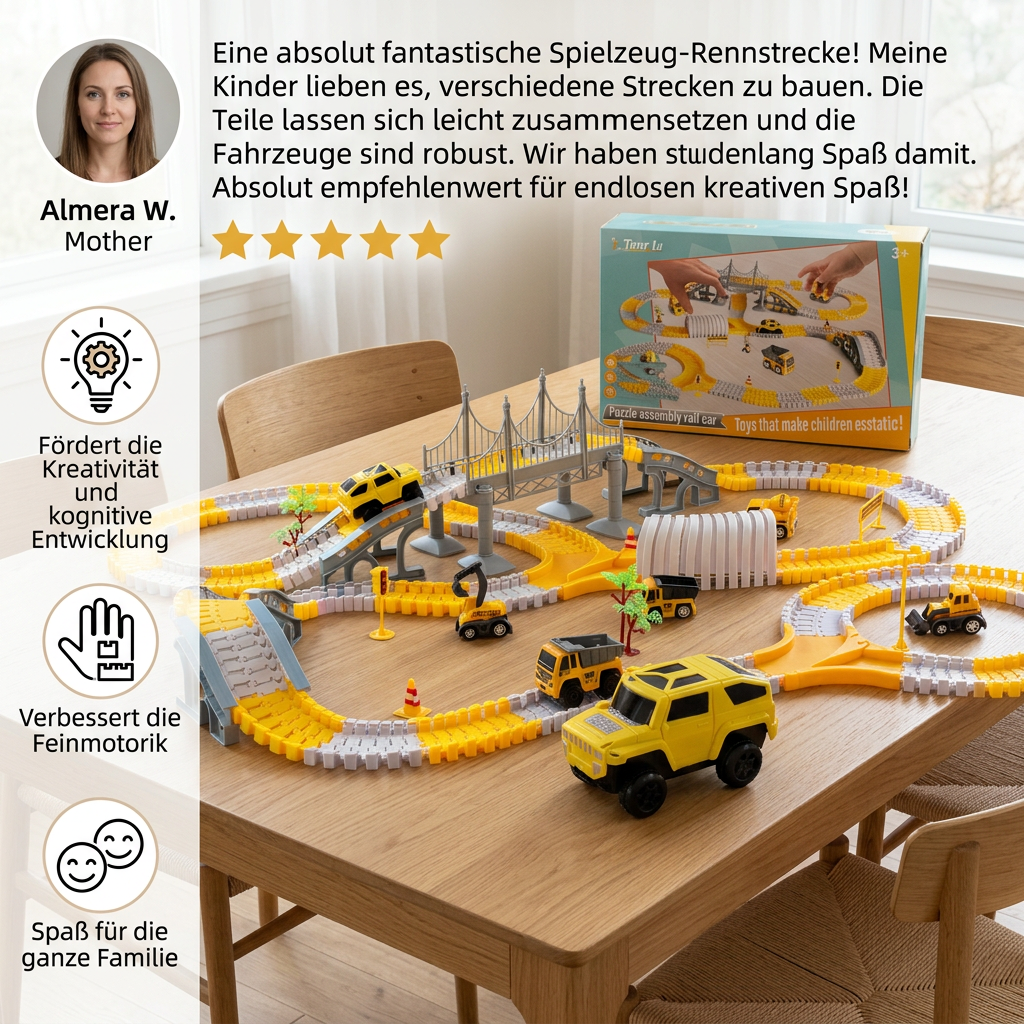 Abenteuer-Rennstrecke mit Rennautos