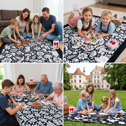 Kreative Ausmaldecke für die ganze Familie