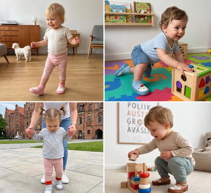 Atmungsaktive Babysocken – Rutschfeste Laufsocken mit weicher Sohle für Säuglinge und Kleinkinder