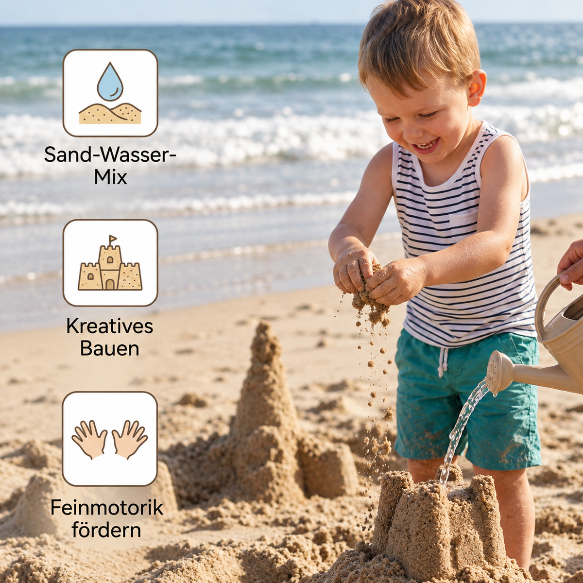Strand-Trichter-Spielzeug für Kinder