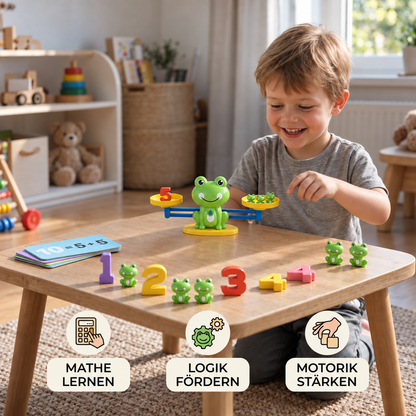 Unterhaltsames Lernspielzeug „Froschwaage“ für spielerisches Rechnen