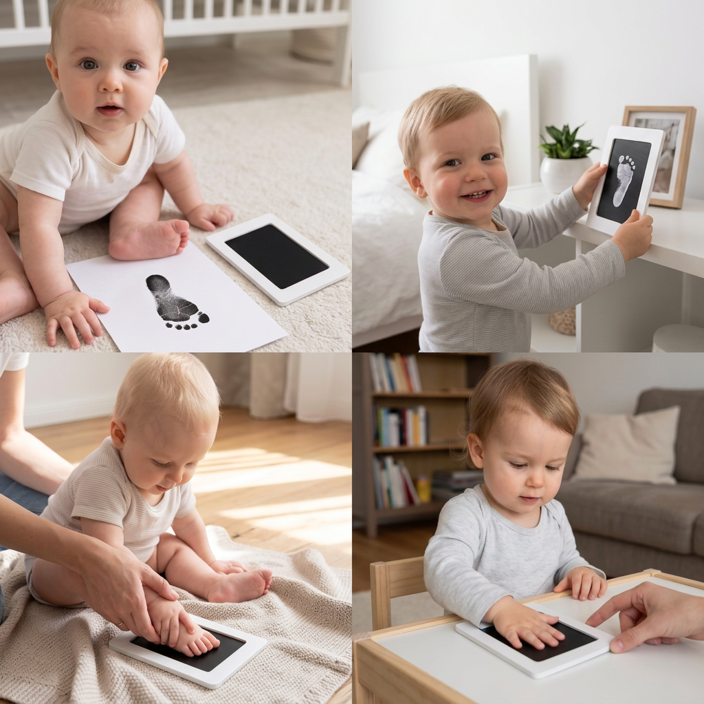 Baby-Hand- und Fußabdruck-Set – Erinnerungsset für Kleinkinder