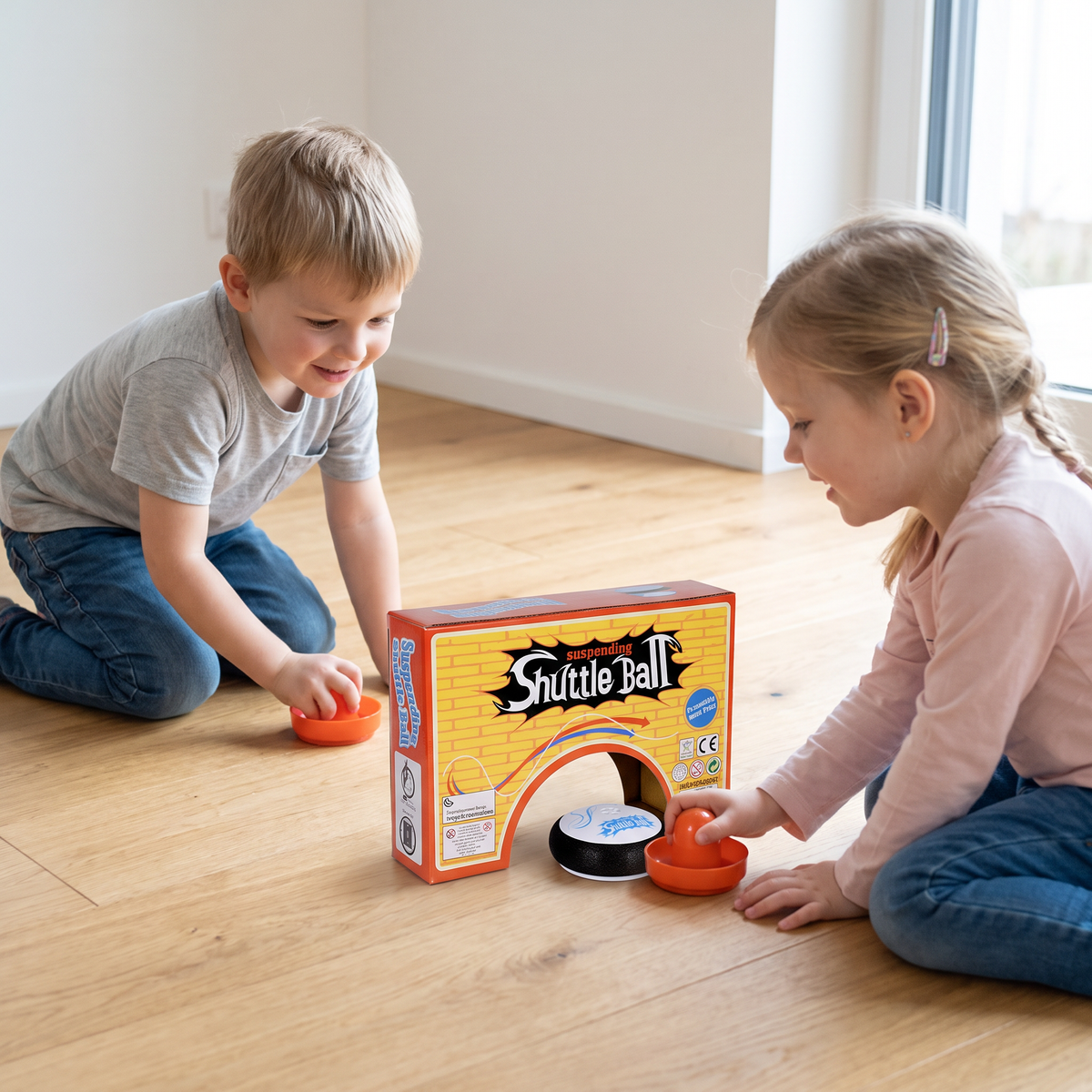 Mini Airhockey Tischspiel für Kinder – Schnelles Reaktionsspiel mit Pucks