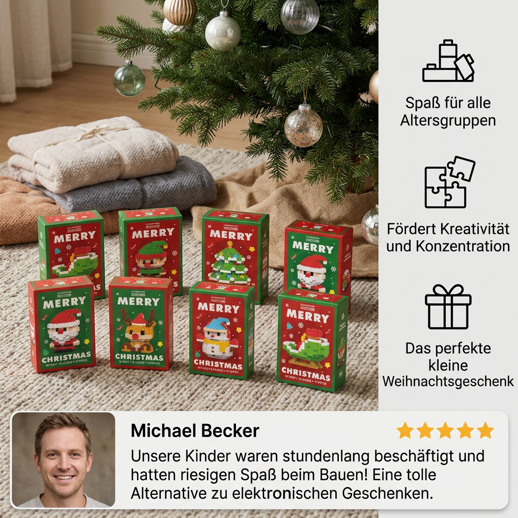 Kreative Baustein Weihnachtsfiguren - Spaß für die ganze Familie