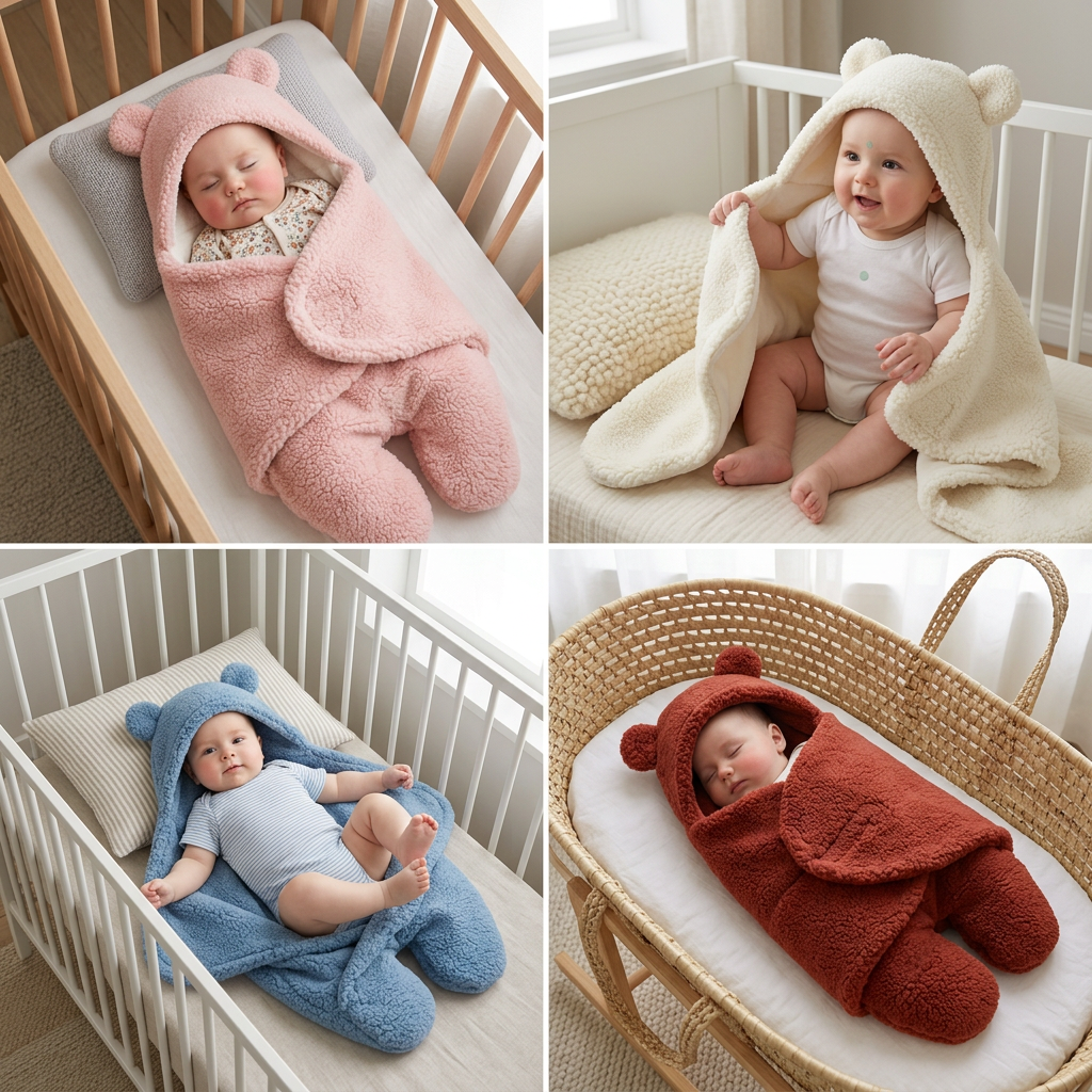 Baby Decke und Schlafanzug im Bärendesign
