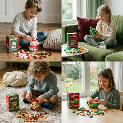 Kreative Baustein Weihnachtsfiguren - Spaß für die ganze Familie