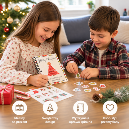 DIY-Weihnachts-Geschenkkartenbuch – Spiralgebundener Geschenk-Organizer für die Feiertage