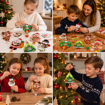 DIY-Weihnachts-Schüttelanhänger-Bastelset für Kinder