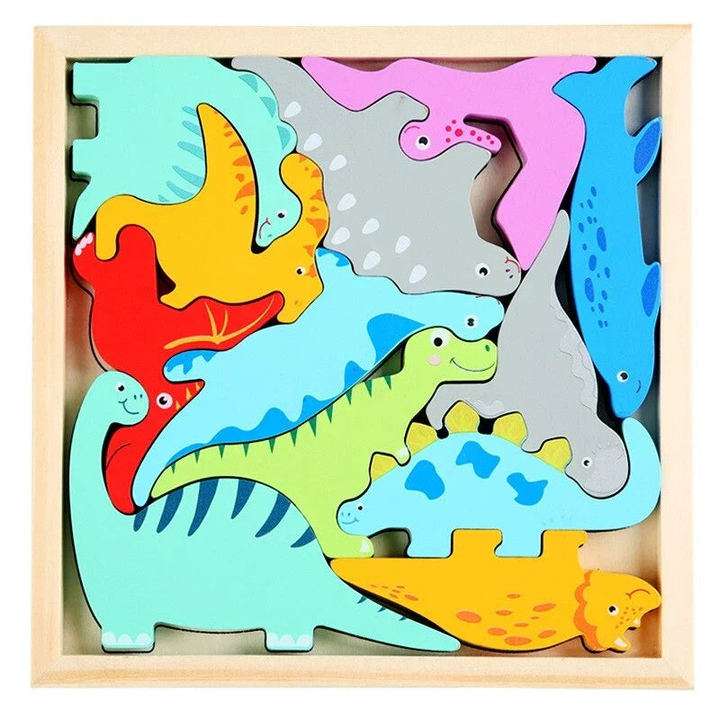 WoodlandPuzzle – Wie passen die Formen in den Rahmen? – Formenpuzzle