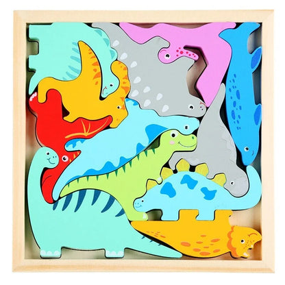 WoodlandPuzzle – Wie passen die Formen in den Rahmen? – Formenpuzzle