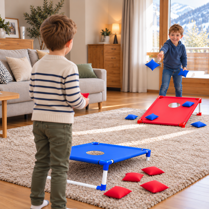 Zweifarbiges Bean-Bag-Wurfspiel für drinnen & draußen