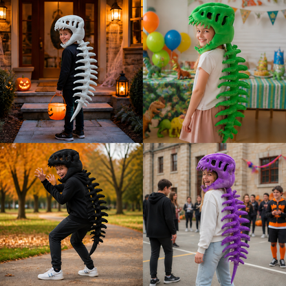 Lustiges Dinosaurier-Skelett-Plüschkostüm