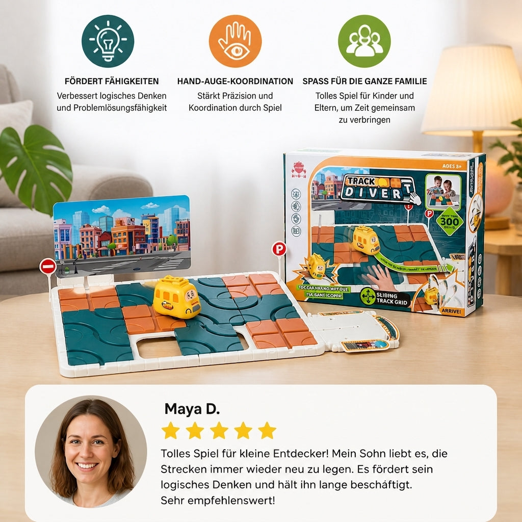 Schiebepuzzle-Labyrinth-Spiel
