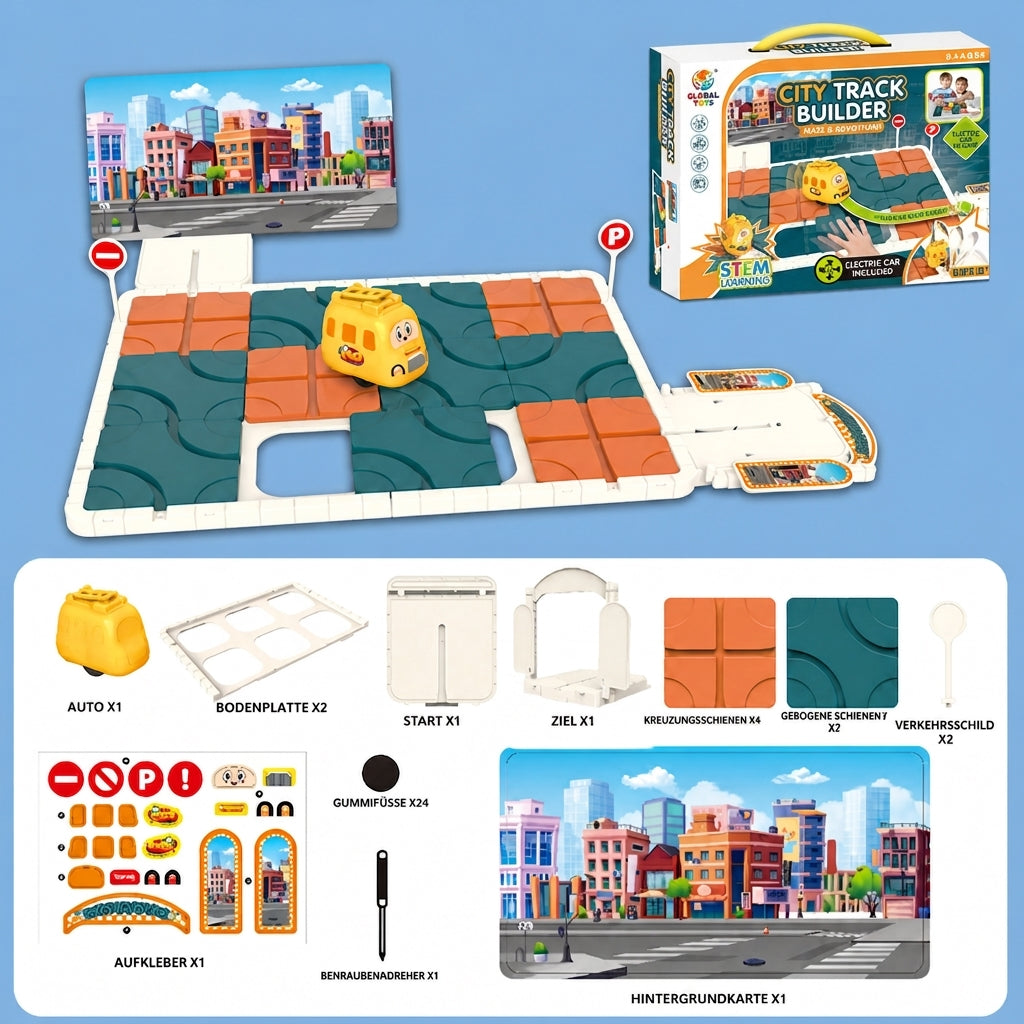 Schiebepuzzle-Labyrinth-Spiel